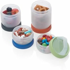 humangear Stax 4-Piece Interlocking Container Set - Medium -Water Shop 393c04f7 070b 4b3f 8c74 ecce8a251333