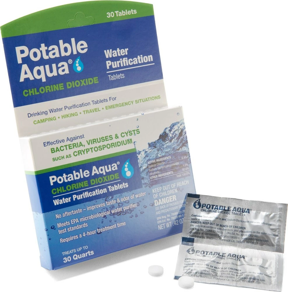 Potable Aqua Chlorine Dioxide Tablets - Package of 30 1 Potable Aqua Chlorine Dioxide Tablets - Package of 30