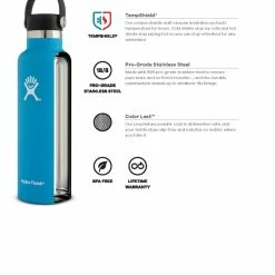 Hydro Flask Standard-Mouth Vacuum Water Bottle with Flex Cap - 24 fl. oz. -Water Shop 77d0bbc6 ca57 44d3 9a25 6af51806e827