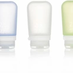 humangear GoToob+ Medium Squeeze Bottles - 2.5 fl. oz. - Package of 3