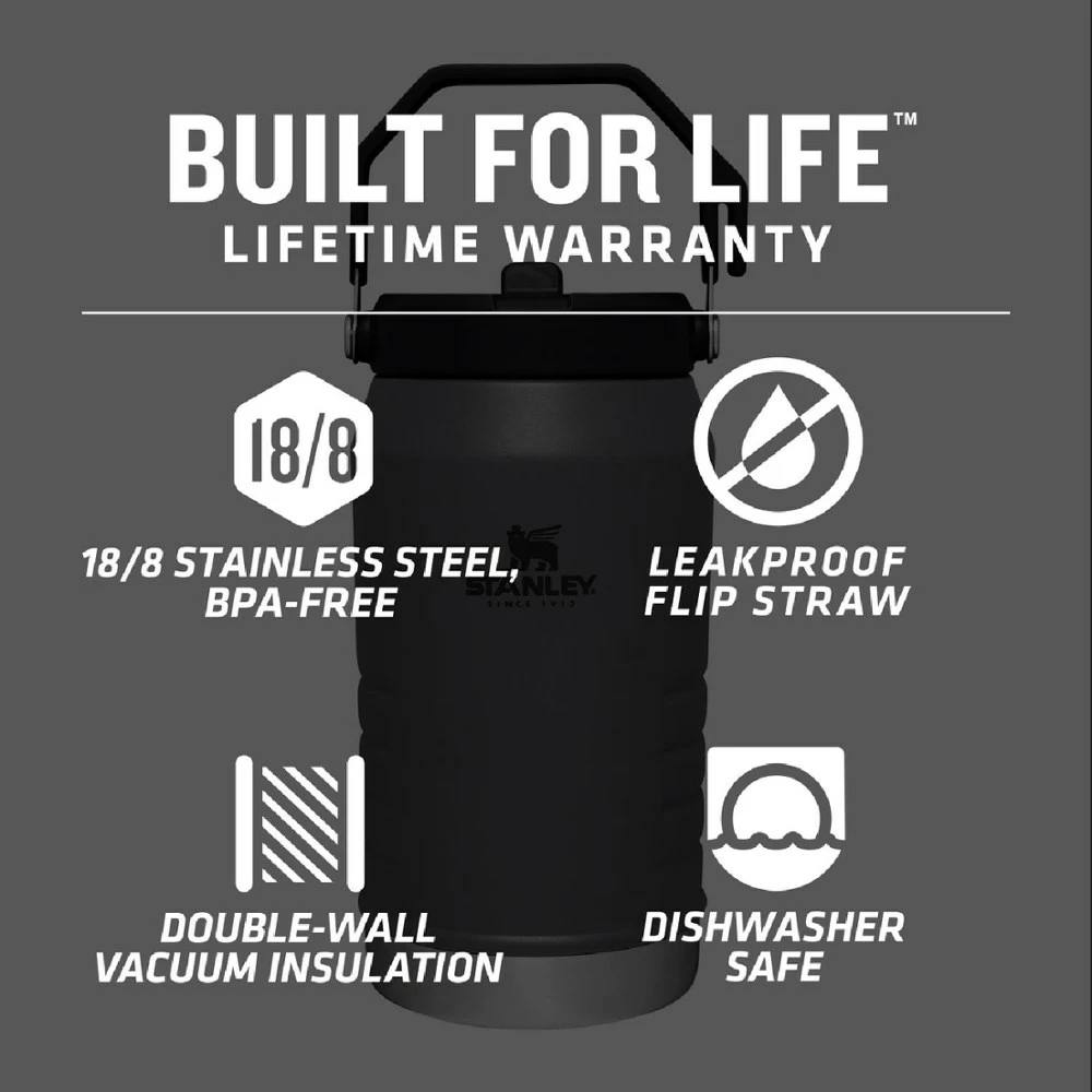 Stanley IceFlow Vacuum Water Jug with Flip Straw Lid - 64 fl. oz. 8 Stanley IceFlow Vacuum Water Jug with Flip Straw Lid - 64 fl. oz. - Image 8