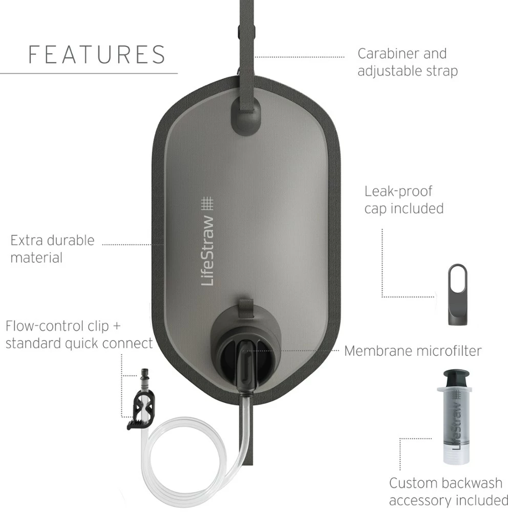 LifeStraw Peak Gravity Water Filter System - 8 Liters 3 LifeStraw Peak Gravity Water Filter System - 8 Liters - Image 3