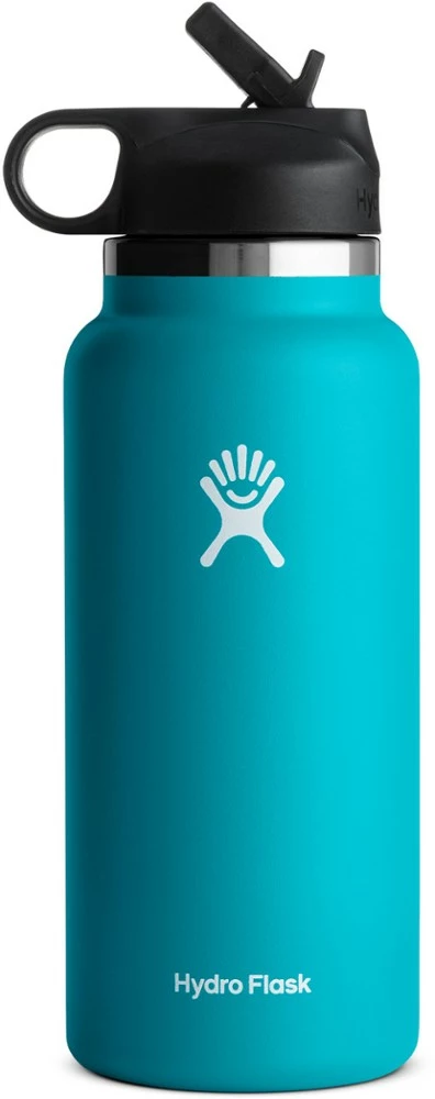 Hydro Flask Wide-Mouth Vacuum Water Bottle with Straw Lid - 32 fl. oz. 1 Hydro Flask Wide-Mouth Vacuum Water Bottle with Straw Lid - 32 fl. oz.